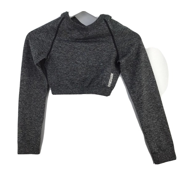 Gymshark Tops - Gymshark Shirt women’s Cropped Size Small Gray